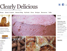 Tablet Screenshot of clearlydeliciousfoodblog.com